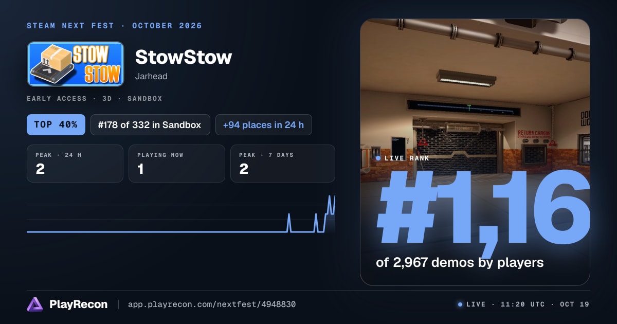 StowStow au Steam Next Fest