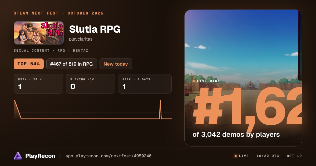 Slutia RPG im Steam Next Fest