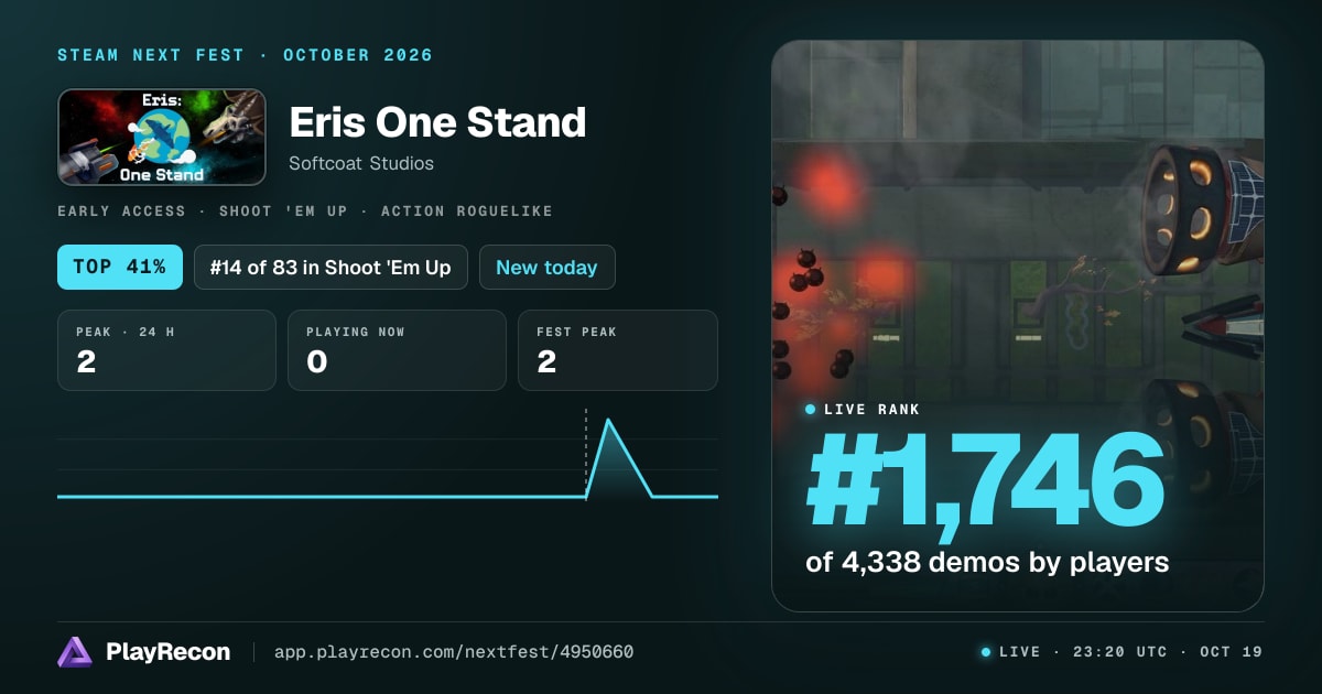 Eris One Stand en el Steam Next Fest