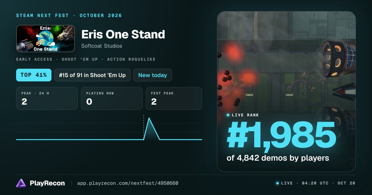 Eris One Stand allo Steam Next Fest
