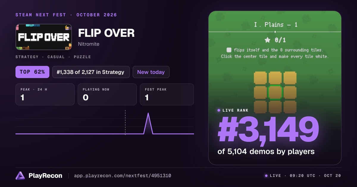 FLIP OVER allo Steam Next Fest
