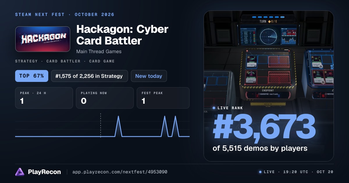 Hackagon: Cyber Card Battler au Steam Next Fest