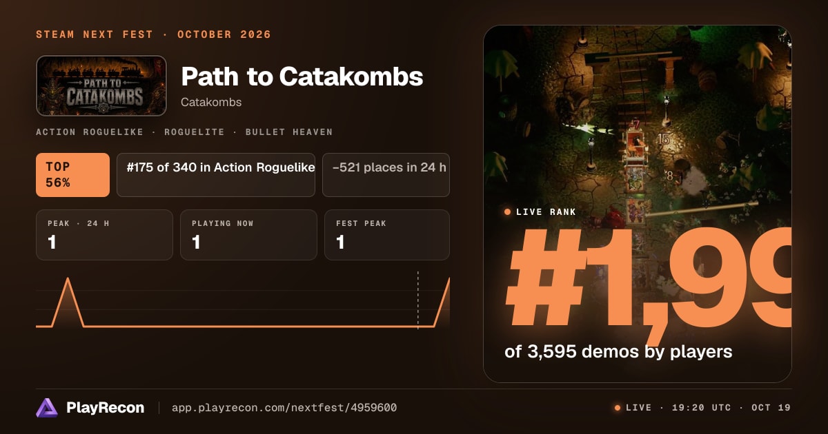 Path to Catakombs en el Steam Next Fest