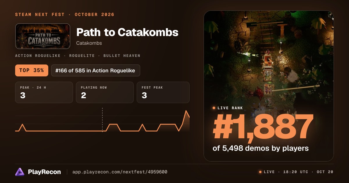 Path to Catakombs in Steam Next Fest