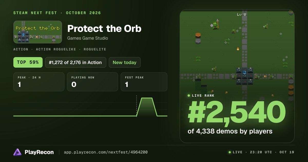 Protect the Orb im Steam Next Fest