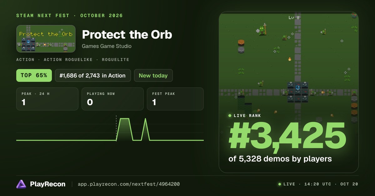 Protect the Orb in Steam Next Fest
