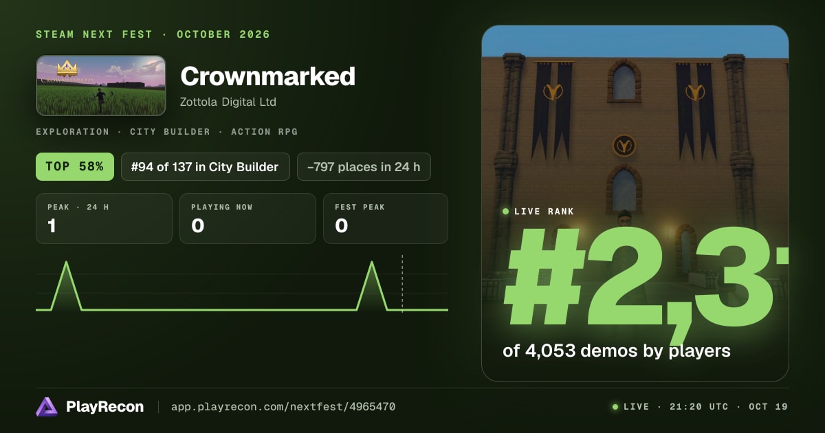 Crownmarked in Steam Next Fest