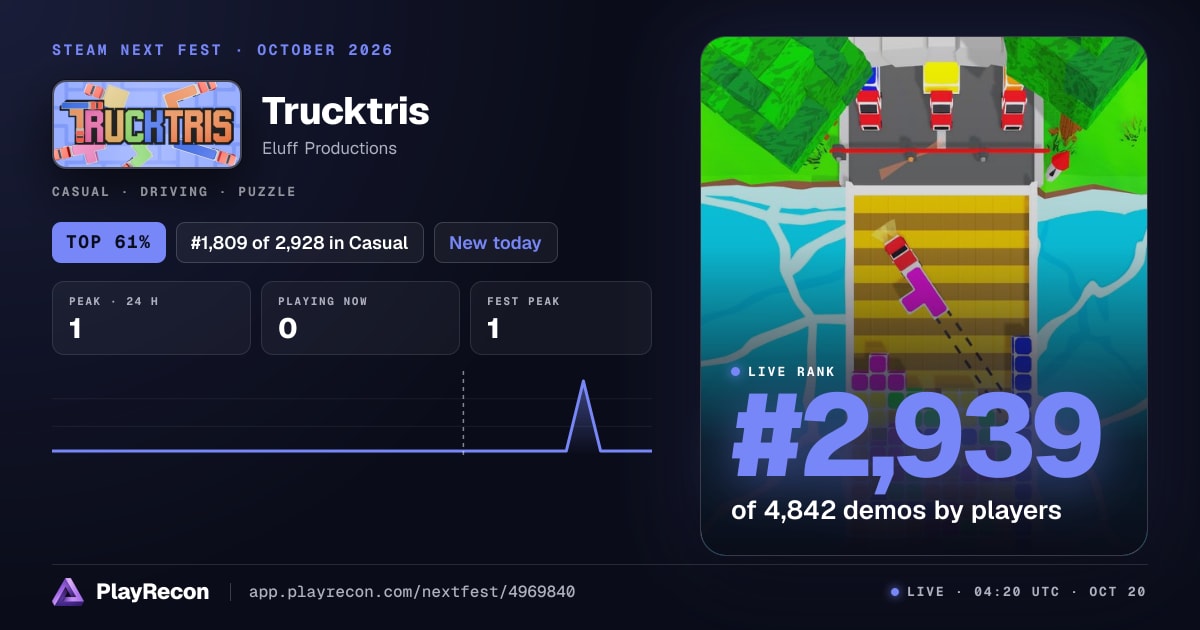Trucktris en el Steam Next Fest