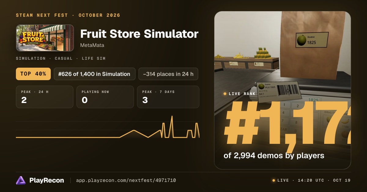 Fruit Store Simulator en el Steam Next Fest