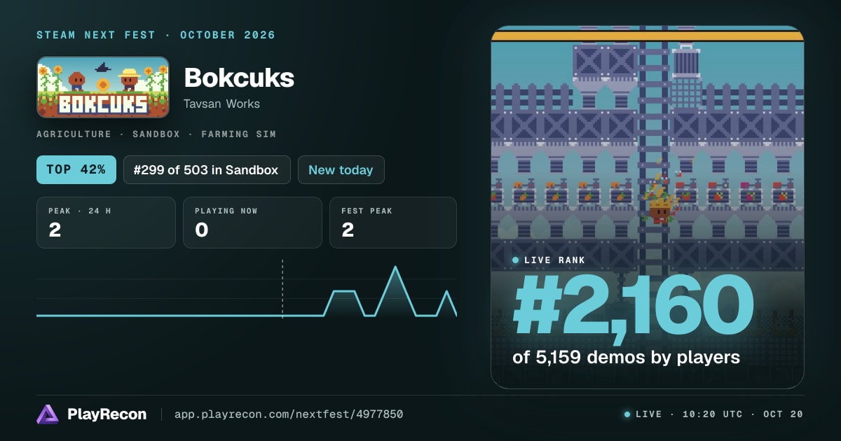 Bokcuks allo Steam Next Fest