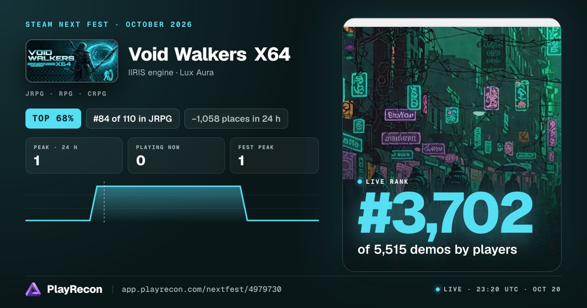 Void Walkers X64 на Steam Next Fest