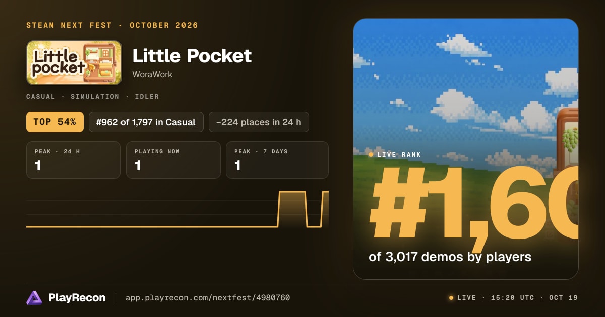 Little Pocket in Steam Next Fest