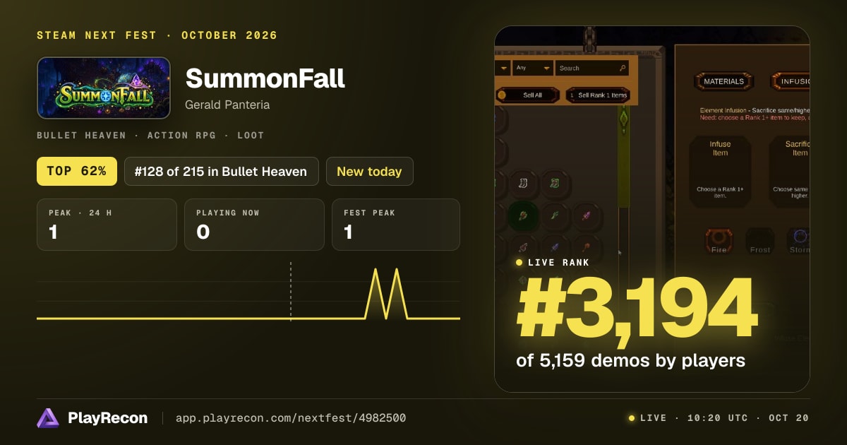 SummonFall im Steam Next Fest