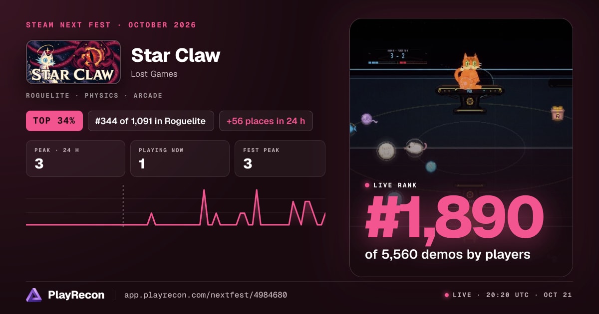 Star Claw in Steam Next Fest