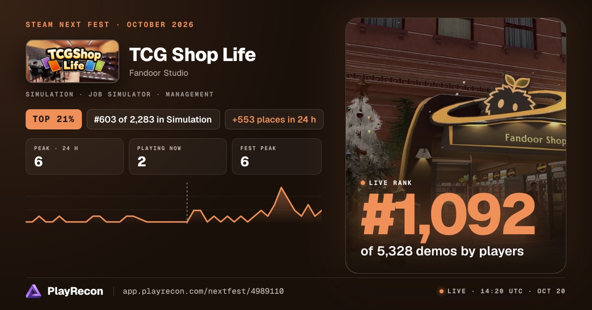 TCG Shop Life im Steam Next Fest