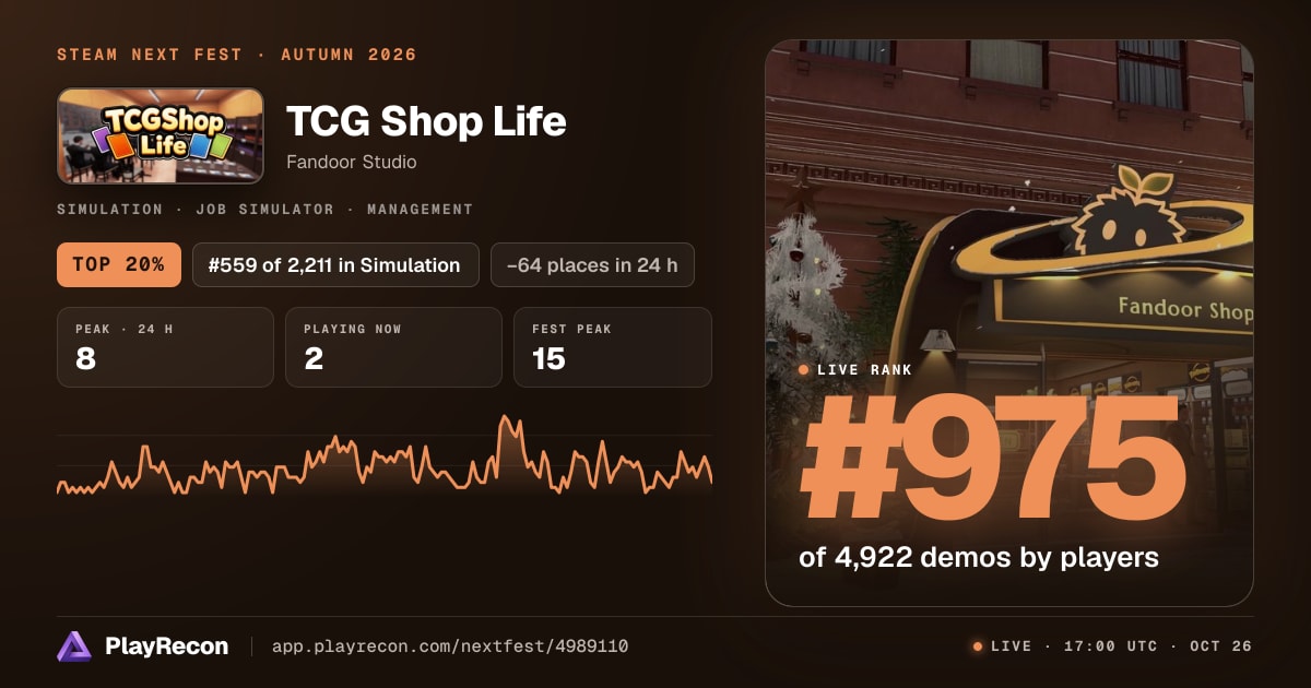 TCG Shop Life au Steam Next Fest