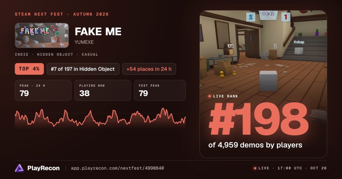 FAKE ME allo Steam Next Fest