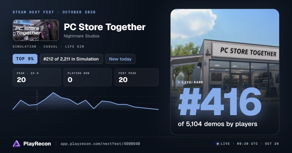 PC Store Together im Steam Next Fest