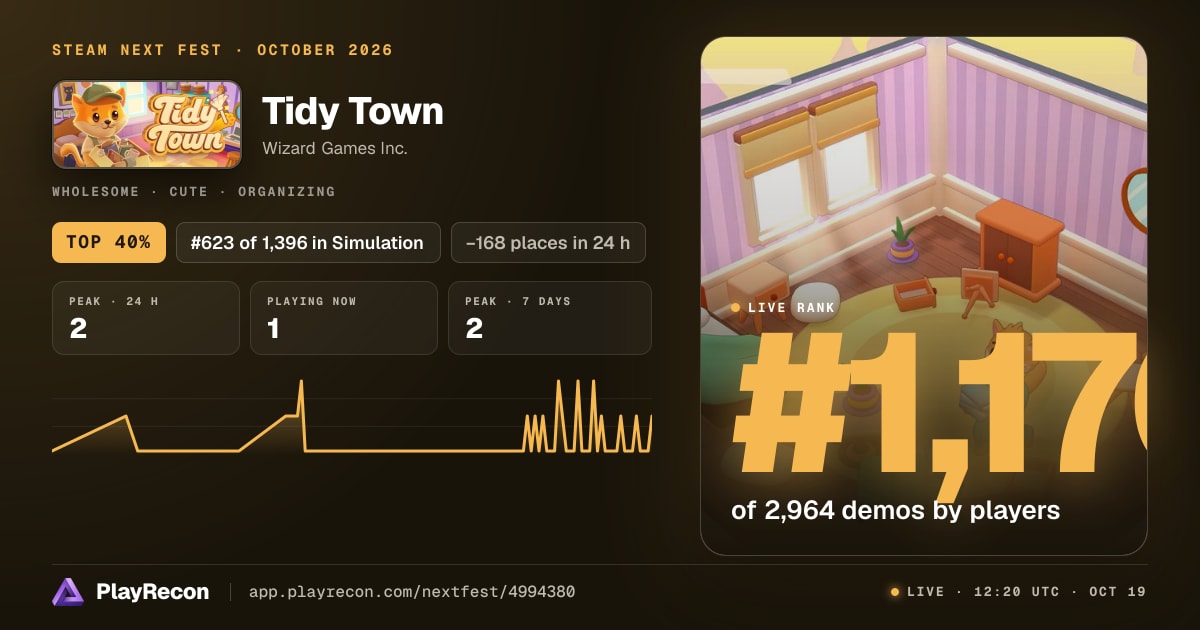 Tidy Town en el Steam Next Fest