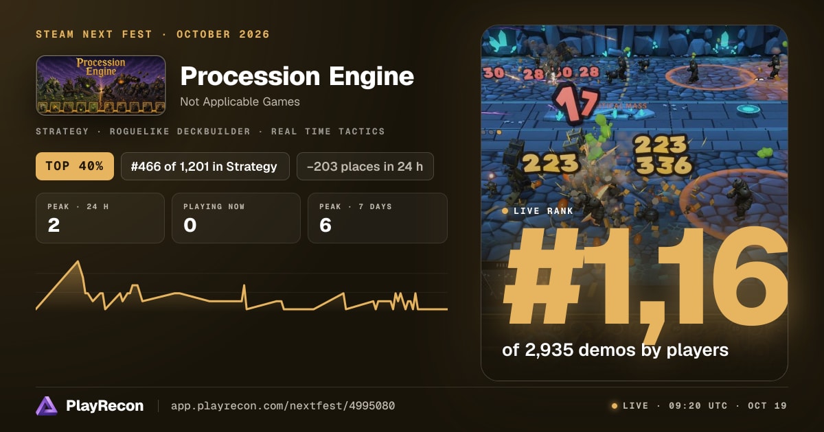 Procession Engine in Steam Next Fest
