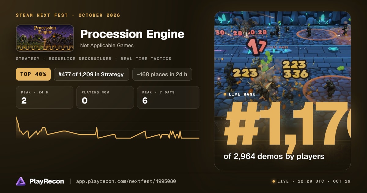 Procession Engine allo Steam Next Fest