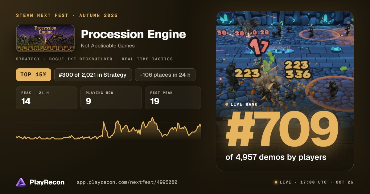 Procession Engine en el Steam Next Fest