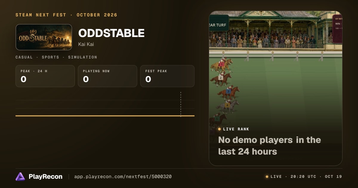 ODDSTABLE im Steam Next Fest