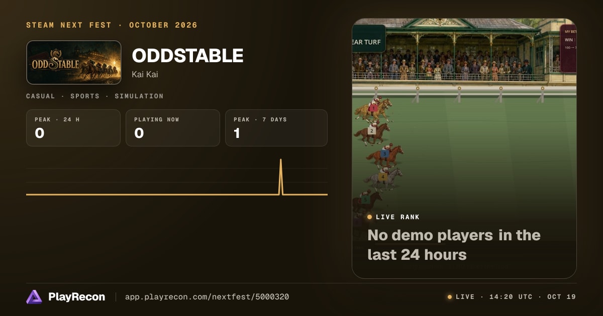 ODDSTABLE allo Steam Next Fest