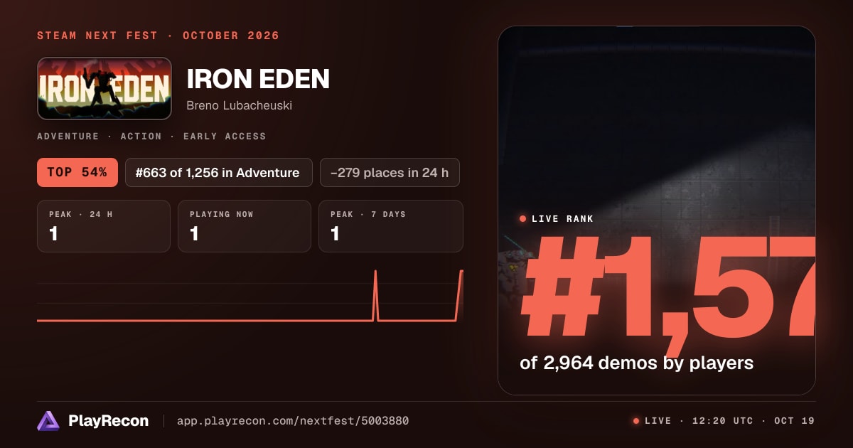 IRON EDEN in Steam Next Fest