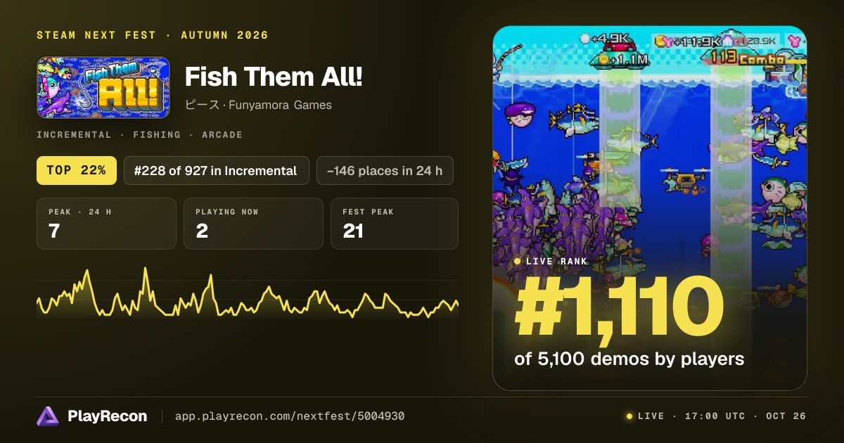 Fish Them All! in Steam Next Fest