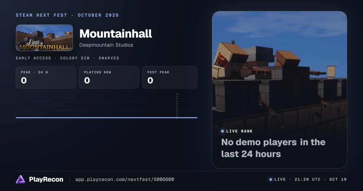 Mountainhall in Steam Next Fest