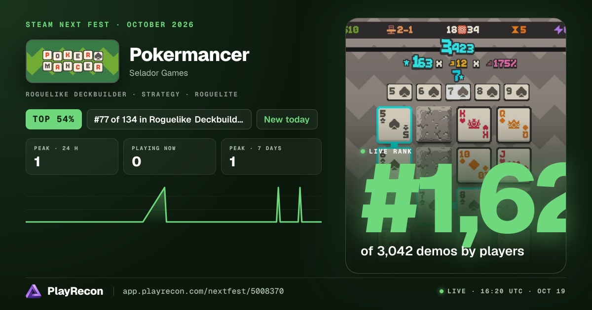 Pokermancer in Steam Next Fest