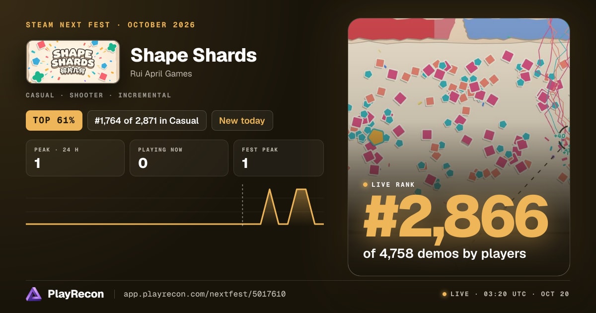 Shape Shards на Steam Next Fest