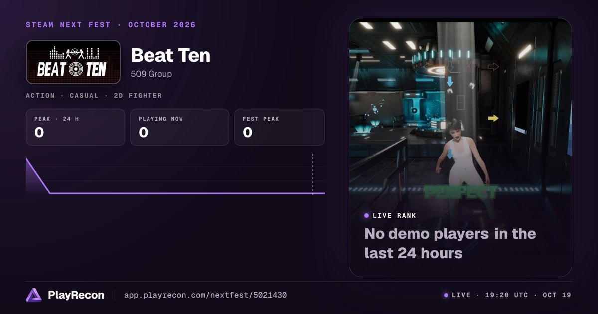Beat Ten in Steam Next Fest