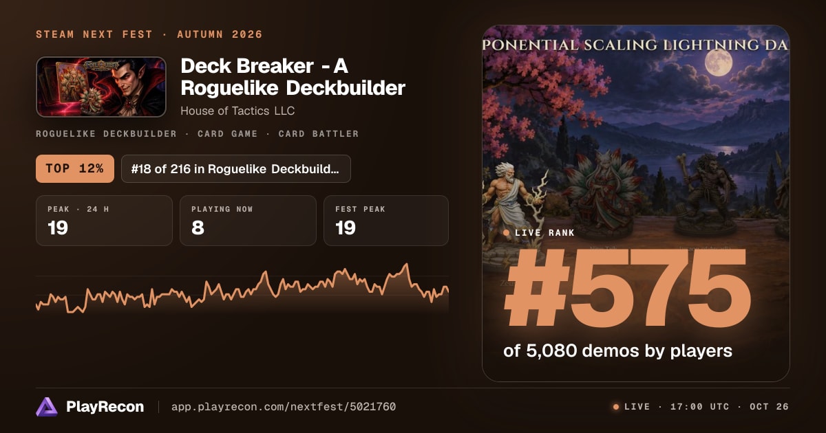 Deck Breaker - A Roguelike Deckbuilder im Steam Next Fest