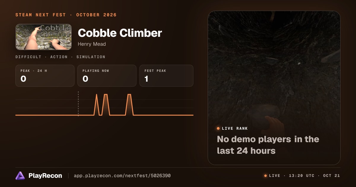 Cobble Climber in Steam Next Fest