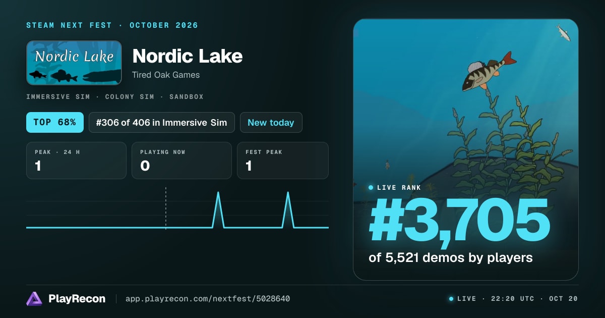 Nordic Lake im Steam Next Fest