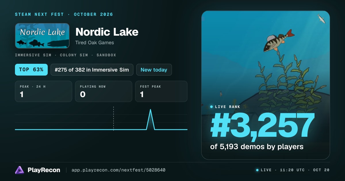 Nordic Lake in Steam Next Fest
