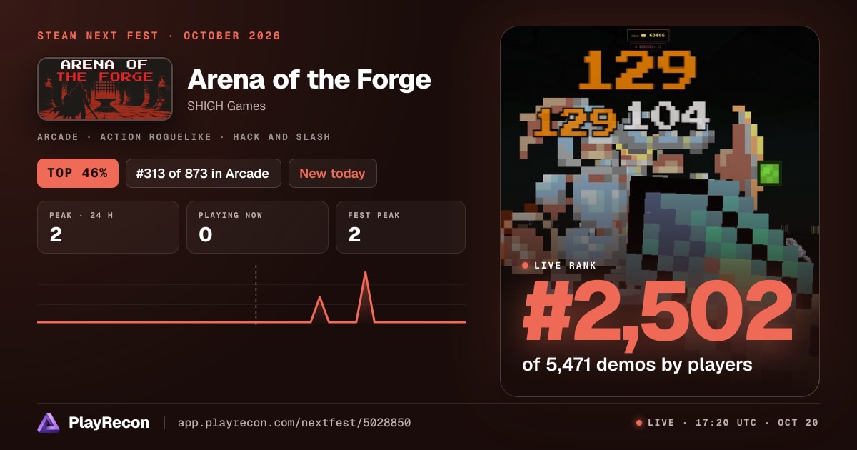 Arena of the Forge allo Steam Next Fest