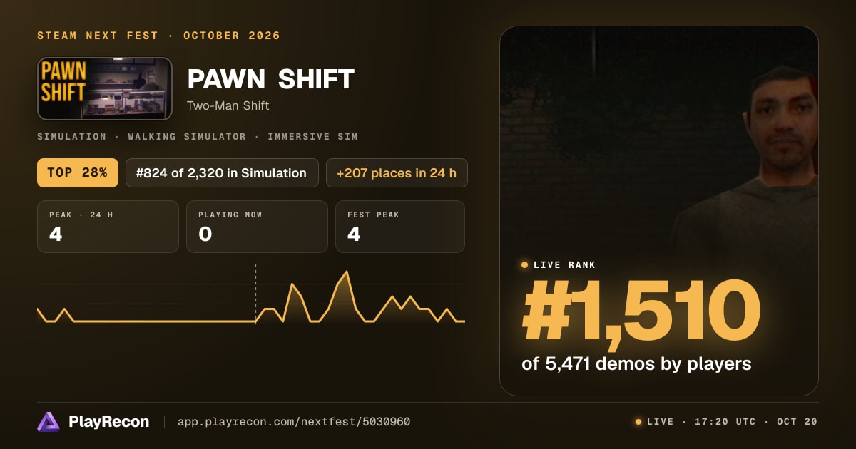 PAWN SHIFT en el Steam Next Fest