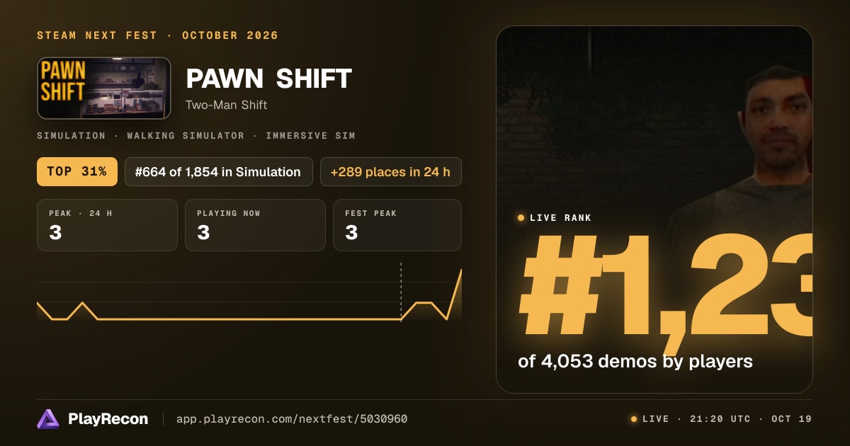 PAWN SHIFT in Steam Next Fest