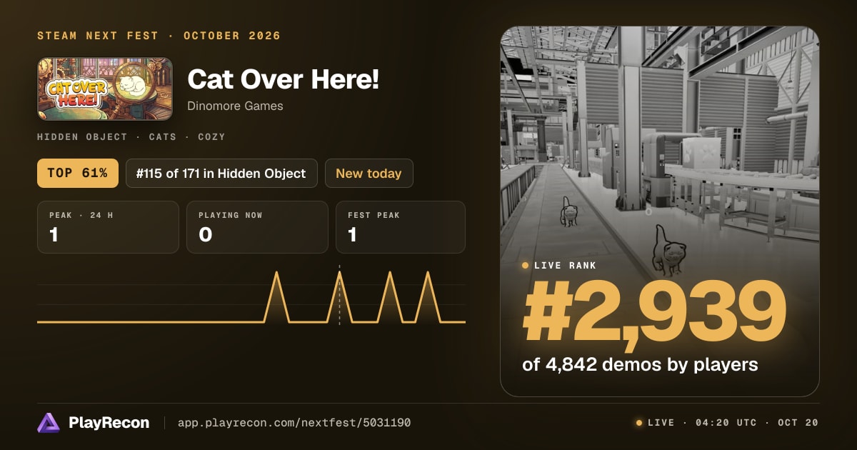 Cat Over Here! in Steam Next Fest