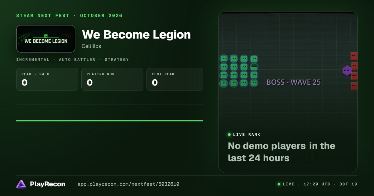 We Become Legion in Steam Next Fest