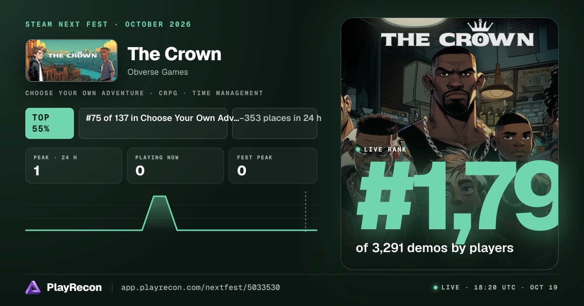 The Crown in Steam Next Fest