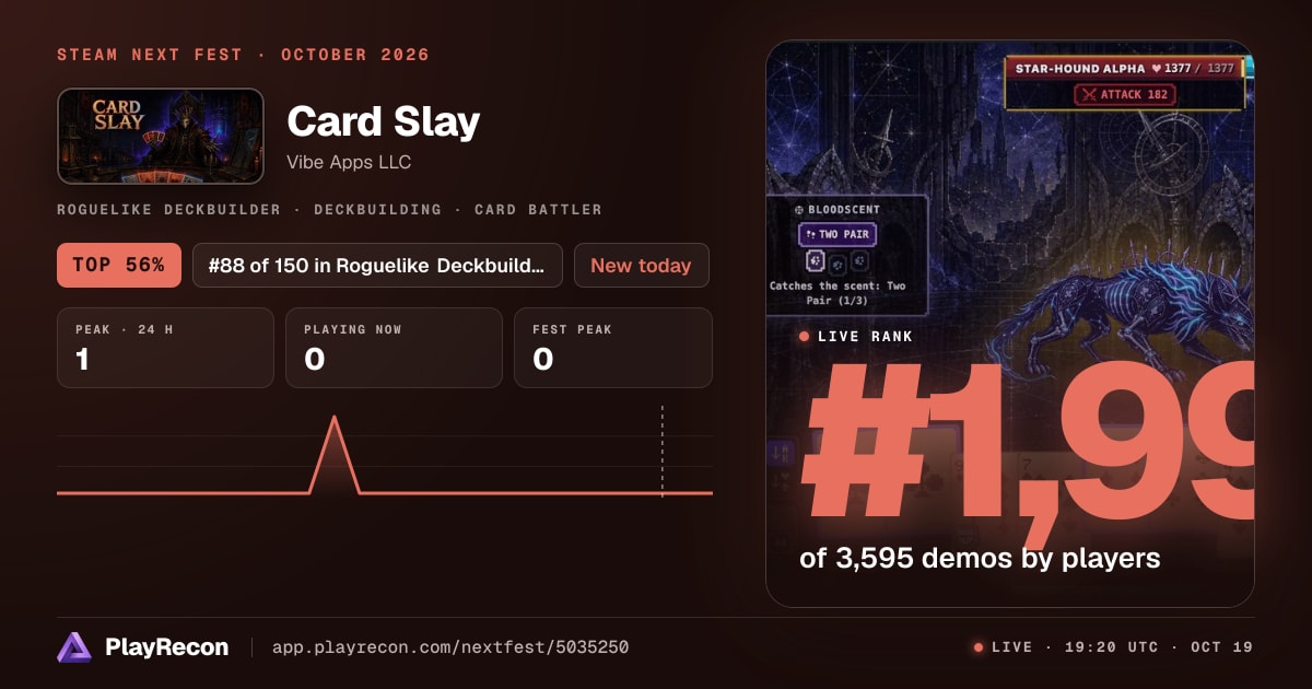 Card Slay in Steam Next Fest