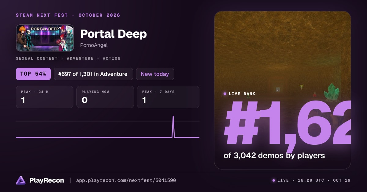 Portal Deep in Steam Next Fest