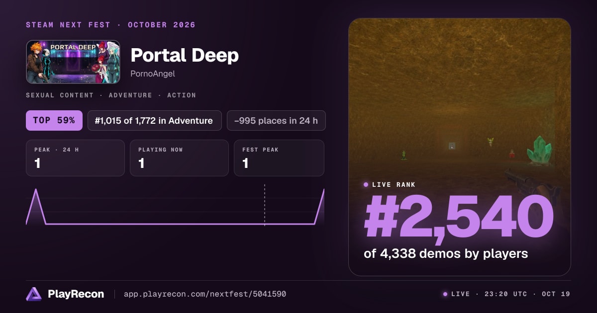 Portal Deep allo Steam Next Fest
