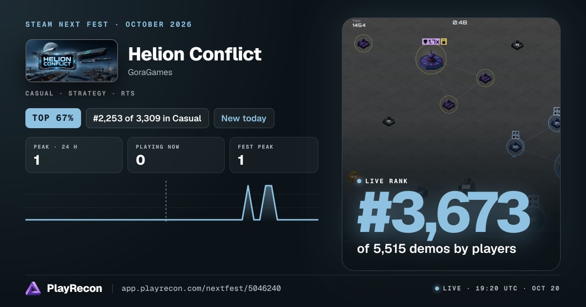 Helion Conflict im Steam Next Fest