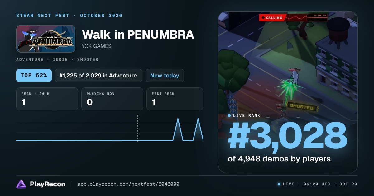 Walk in PENUMBRA in Steam Next Fest