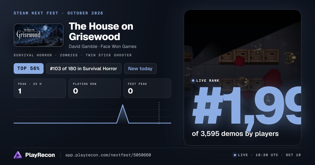 The House on Grisewood in Steam Next Fest